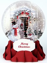 Holiday Door<br> 2014 Pop-Up Snow Globe Card
